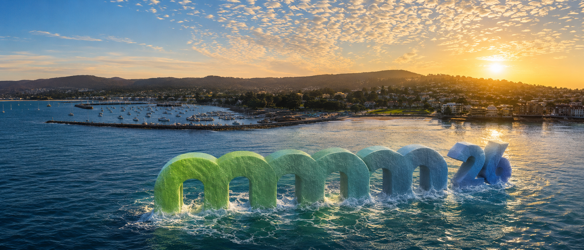 Aerial view of Monterey Bay